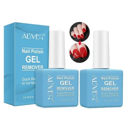 2kpl UUSI Aliver Soak-off geeli akryyli kynsilakka magic nopea räjähtävä manikyyri poistoaine 15ml