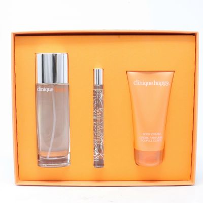 Clinique Perfect Happy Eau de Parfum 3-osainen setti uutta laatikolla 3.2