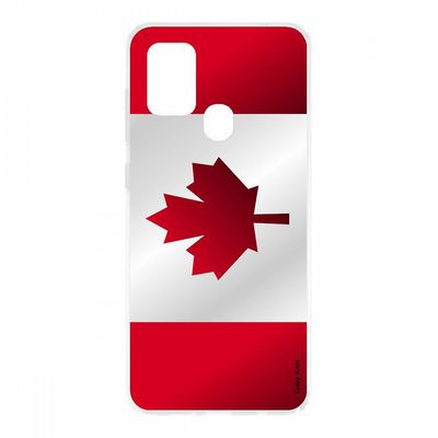 Crazy Kase Samsung Galaxy M31 blød silikone sag, Flag of Canada