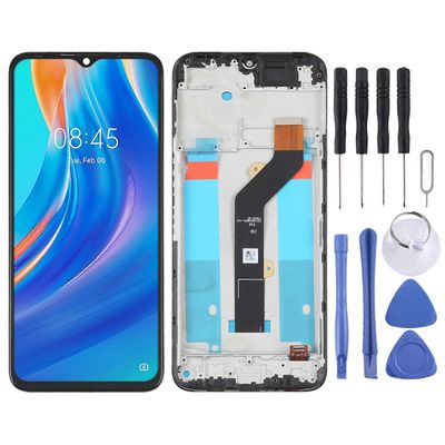 OEM LCD-näyttö Tecno Spark 7 Digitizerille Täysi kokoonpano kehyksellä