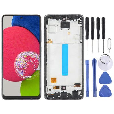 Samsung Galaxy A52s 5G SM-A528 OLED LCD-näytön digitoijalle Täysi kokoonpano kehyksellä