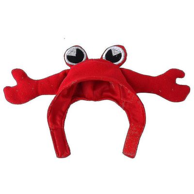 Katter Hodeplagg Halloween Kostyme Cat Dog Hats Pet Props Tilbehør Hummer Hat (1 stk-rød)_