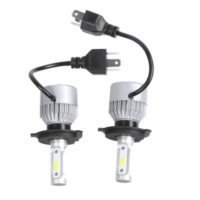 2 x S2 H4 72W 8000LM led ajovalot auto Hi / Lo Beam Auto Polttimot 6000K valkoinen