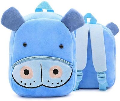 Ubiuo Söpö taapero reppu, sarjakuva Söpö eläinten muhkea reppu Taapero Mini Koulu laukku lapsille ikä 1-4 vuotta vanha (virtahepo)