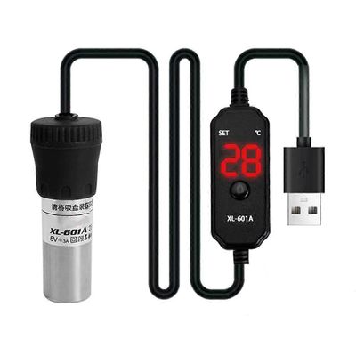 Akvaariolämmitin Säädettävä Upotettava Akvaariolämmitin 25W Digitaalinen Näyttö Ulkoinen Lämpötilansäädin 18-34C Musta