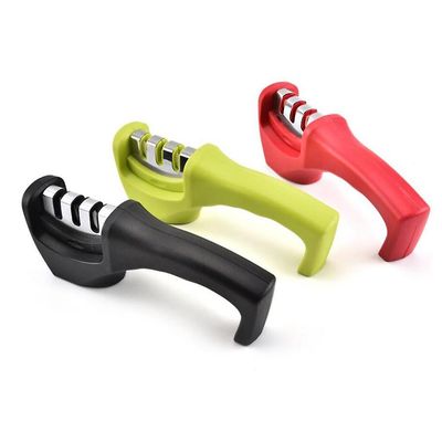 3-trins multifunktions knivsliber knivslibning Køkken Gadget Tools Assistent Kant Kniver til familien Grøn