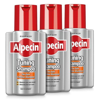 Alpecin Kofeiini Viritys Shampoo Anti-Grey Hair Colour Protection - 200ml x 3