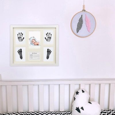 900c Nyfødt håndaftryk Fodaftryk Billedramme Foto ornamenter Baby Fødselsdag Souvenir Bruser Gave
