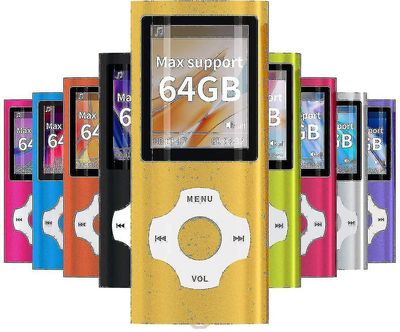mp3-soitin / mp4-soitin, mp3-musiikkisoitin, jossa 64 Gt / 32 Gt / 16 Gt muistia SD-kortti Ohut klassinen digitaalinen LCD 1.82 '' Paras lahja kelt...