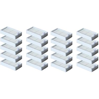 20 stk Hepa-filter kompatibelt ilife v5 v5s v3 v3s v5pro v50 v55 x5 v5s Hvid