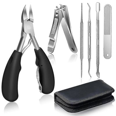 Varpaankynsileikkurit paksuille kynsille ja sisäänkasvaneille kynsille senioreille - ruostumattomasta teräksestä valmistetut pehmeät kynsileikkurit...