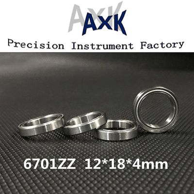 Ankomst 6701zz Bærende Abec-3 (10stk) 12x18x4 Mm Tynd sektion 6701 Zz Kuglelejer 61701zz 6701z