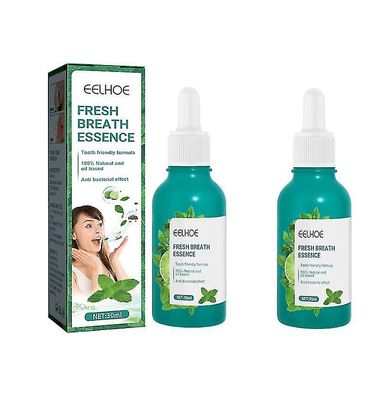 2stk Dårlig ånde Fjerne Drops - Fresh Breath Professional Formula Oral Care Essence