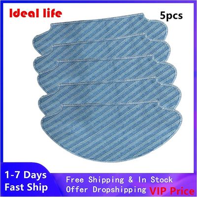 5pcs Moop Klud Mopping Klude Mops Rag For Tefal Explorer Serie 40 Rg7267wh Rg7275wh Støvsuger Rengøring Pads Udskiftning