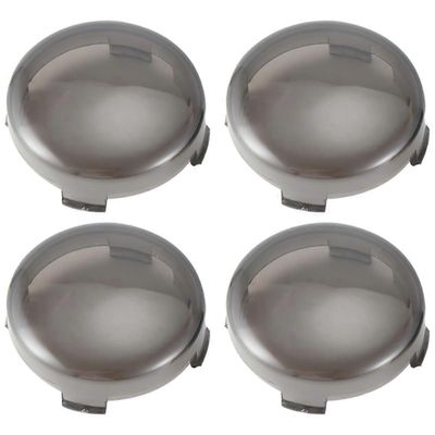 4 kpl suuntavilkun linssin suojukseen Harley Sportster 1200 Touring Dyna Softail Fatbolle Musta tee