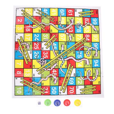 Barn Snake Ladder Plast Flight Chess Set Portable Board Game Party Games