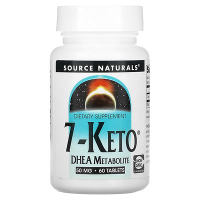 Source Naturals Kilde Naturals, 7-Keto, DHEA Metabolite, 50 mg, 60 tabletter