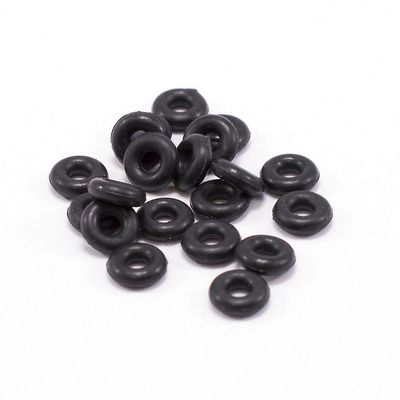 BodyJewelryOnine O-ring pakke af 20 sorte gummi perfekt til tunneler stik konus holder 10g (2.4 mm)