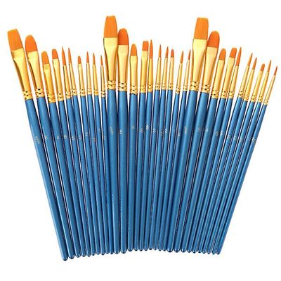 50stk/sæt Eye Shadow Foundation Eyebrow Lip Brush Makeup Brushes Tool