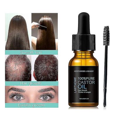 Gunest Sofirn Pure Castor Oil Øjenvipper Vækst Serum Hårbehandling Øjenbryn Hurtig vækst Væske