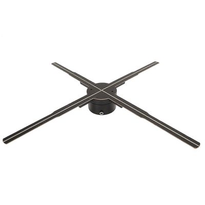 3D-holografinen mainoskone, 2000x1152 resoluutio, 576 LEDiä, 3D-hologrammi, 4 lehteä, tuuletin, tuki APP-tietokoneelle, 100240V AU-pistoke