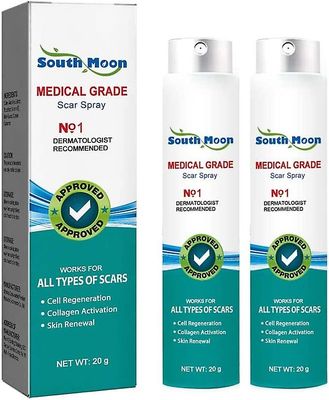 2Pcs Scar Removal Spray, Scar Fjern Medical Grade Scar Spray, Gravide kvinner Stretch Spray, Skincare Scar Spray for arr fra skader, Surgeri