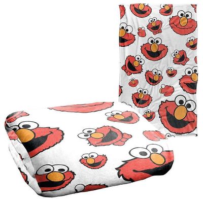 Sesame Street Elmo Face Pattern virallisesti lisensoitu Silky Touch Super Soft Throw Blanket MTWLF1344 100x125cm 50x40in