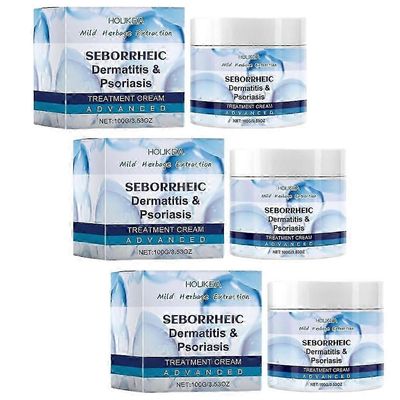 1-3X Seborrooinen ihottumavoide, päänahan hoito psoriaasiin, follikuliittiin, kuivaan ja kutisevaan päänahkaan 3pcs