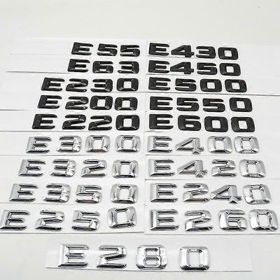 Tavaratilan tunnusmerkki, E-luokan tunnus, W210, E43, E53, E63, E55, E200, E220, E250, E280, E320, E350, E420, E550, E500, E430 Hopea E260
