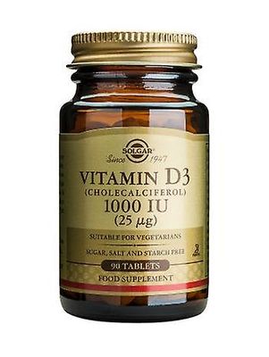 Solgar Vitamiini D3 1000 IU tabletteja, 90