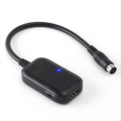 Sega Saturnille HDMI-yhteensopivaan muunninkaapeliin HDTV-näytön näyttösovitin Sega Saturn -peliin Musta