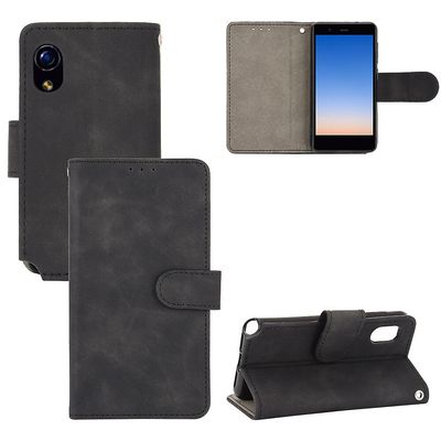 Etui til Rakuten Mini Cover Premium læder med kortholder Flip Folio magnetisk etui etui - sort