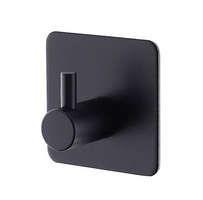 Coosilo Robe Hook væg håndklæde badeværelse rustfrit stål Coat Rustproof Bøjle sort Square shape 1 Hook
