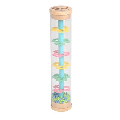 Sensorisk lyd og visuelt legetøj regn lydpind plastik regnbue timeglas Style 1