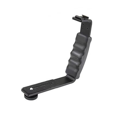 Handhållen L-formad Gimbal Expansion Bracket Holder med 2 Hot Shoe Mounts Tillbehörsersättning för D