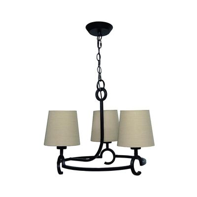 Inspired Lighting Argi Loft Vedhæng 3 Lys E27 med Taupe Shades Brun Oxid