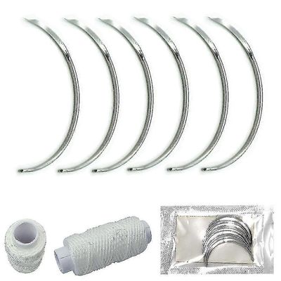 10 ompeleen neulaa eläinlääketieteelliseen leikkaukseen, kirurgiset ompeleet, kaarevat neulat Siat Lampaat Siipikarjan petoja