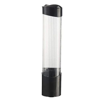 Barsinfi Vandkopdispenser, vægmonteret plast drikkepapir kop plastik kop dispenser, automatisk kop drop (1 stk, sort)
