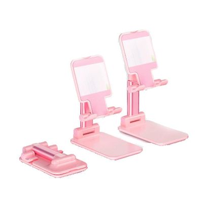 Mobiltelefonholder, tabletholder med justerbar vinkel og højde Pink