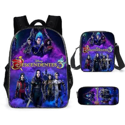 3kpl / setti Jälkeläiset Koululaukku Olkalaukku Anime Reppu Messenger Laukku ja lyijykynä laukku