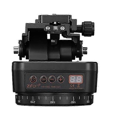 YT-1000 automaattinen moottoroitu Pan Tilt -jalusta PTZ-kaukosäädin Pyörivä videostabilisaattori, joka sopii älypuhelimen jalustan päihin musta