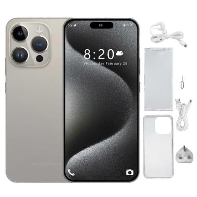 I15PROMAX Titanium lukitsematon älypuhelin, Android 14, Dual Sim, 12 Gt RAM-muistia, 256 Gt ROM