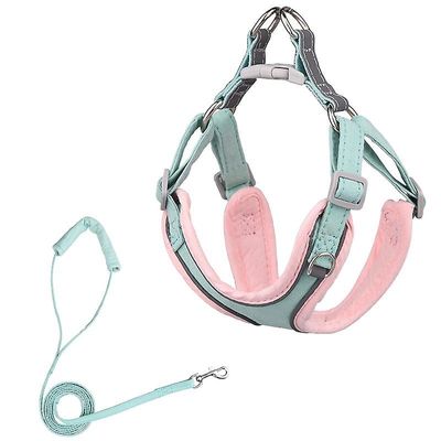 Boeyaa Hundesele Hvalp Kat Udendørs Gåsnor Kæledyr Krave Reb Grøn Pink S