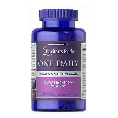Puritan's Pride Yksi päivittäinen naisten monivitamiini sinkillä, 100 kapselia (1 kpl pakkaus)