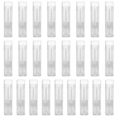 25kpl tyhjät huulirasvasäiliöt Huulipunaputket Huulikiiltopidikeputket Uudelleentäytettävät DIY-huulikiiltoputket Kuten