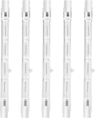 Augro 100W 118mm R7s himmennettävä halogeenikynälamppu lämmin valkoinen 2800K R7s lineaarinen 1500lm kohdevalo AC220-240V (5kpl)