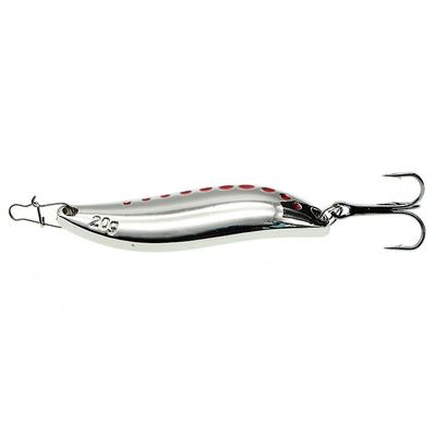 Unbrand 1pcs 10g-20g Metal Spinner Spoon Trout Fiskeri Lure Hard Bait Pailletter Noise Paillette Kunstig Bait Små hårde pailletter Spinner Sølv C