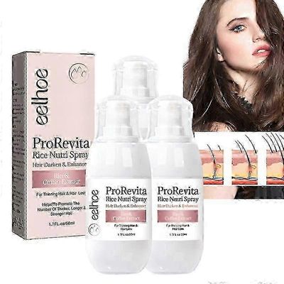 3x Zephta Hair Regrowth ProRevita Rice Nutri Spray, Hair Helper Spray ohenevien hiusten hiustenlähtöön, Rice Water Spray hiusten kasvuun