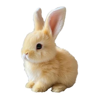 Elektroninen pehmopupukumppani pehmolelueläin voi hypätä ja tehdä ääntä pehmolelu pehmolelu pääsiäispojille ja -tytöille Keltainen