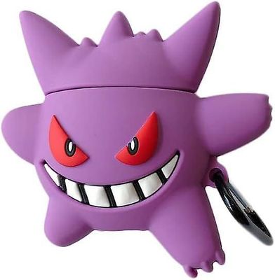 Heytea Söpö sarjakuvahahmo Airpod-kotelo, putoamista estävä pehmeä silikoninen Airpod 1/2 -kotelo, hauska Kawaii Fashion Cartoon 3D -kotelo AirPod ...